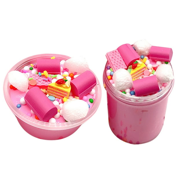 Kids Slime Fluffy Toy Putty Sludge Toy Scented Stress Relief Toy Non-Toxic Mud Puff Glitter Clay for Any Chirld and Adults D Kids Slime Fluffy Toy Putty Sludge Toy Scented Stress Relief Toy Non-Toxic Mud Puff Glitter Clay for Any Chirld and Adults D